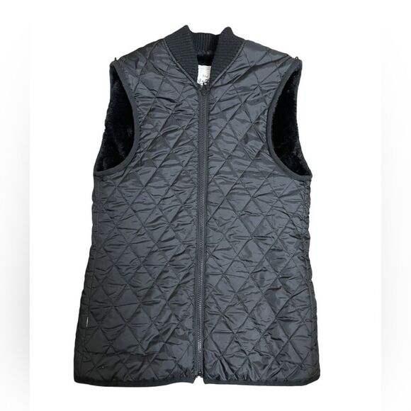 Alpha Industries The N-3B “SLY” Black Faux Fur Lined Quilted Vest (Size: Small) - Picture 5 of 16